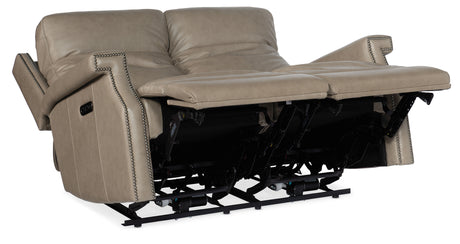 Vaughn Zero Gravity Loveseat With Power Headrest - Gray by Hooker Furniture - View 3
