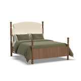 Azalea Queen Upholstered Bed - Walnut | Flexsteel