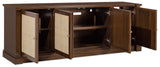 Archives Entertainment Console - Dark Brown / Beige by Hooker Furniture - View 4