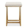 Midas Counter Stool - White / Gold by Uttermost - View 1