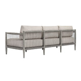 Borneo Outdoor Sofa Dove - Light Gray by Uttermost - View 5