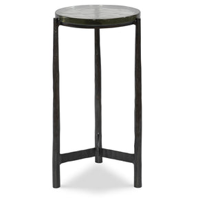 Eternity Iron & Glass Accent Table - Black by Uttermost - View 1
