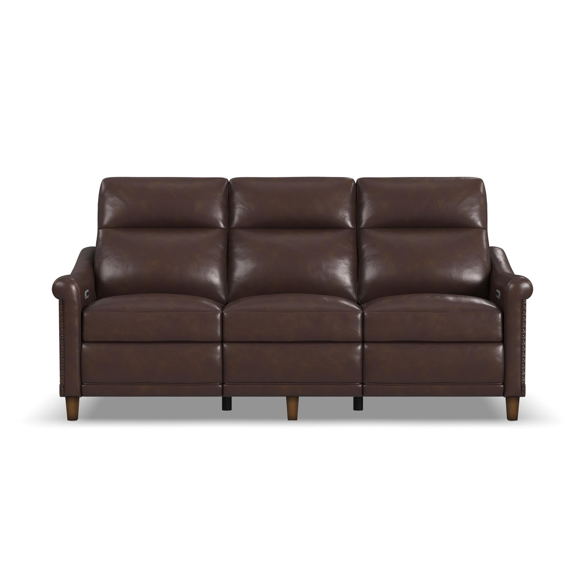 Elizabeth Power Reclining Sofa With Power Headrest - Brunette | Flexsteel