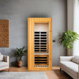 Hemlock One-Person Far Infrared Roof-Embedded Indoor Sauna Room - sold by Home Elegance USA