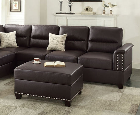 3-PC SECTIONAL in Espresso - sold by Home Elegance USA