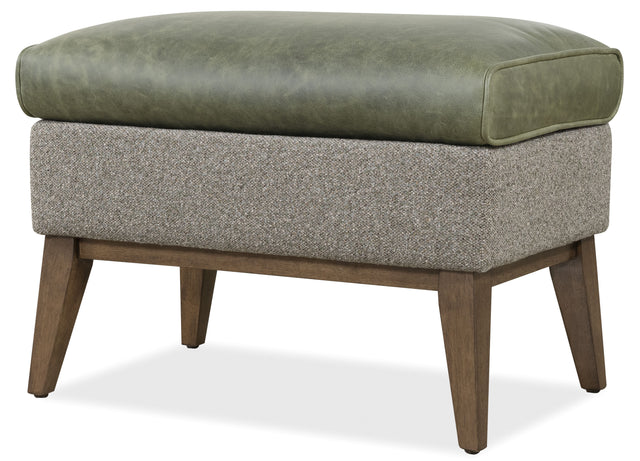 Camille Ottoman - Dark Green / Gray by Hooker Furniture - View 1