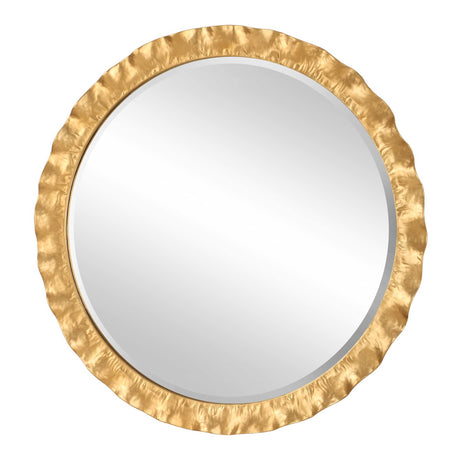 Haya Round Mirror - Gold by Uttermost - View 4