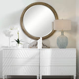 Spera Round Mirror - Gold by Uttermost - View 2