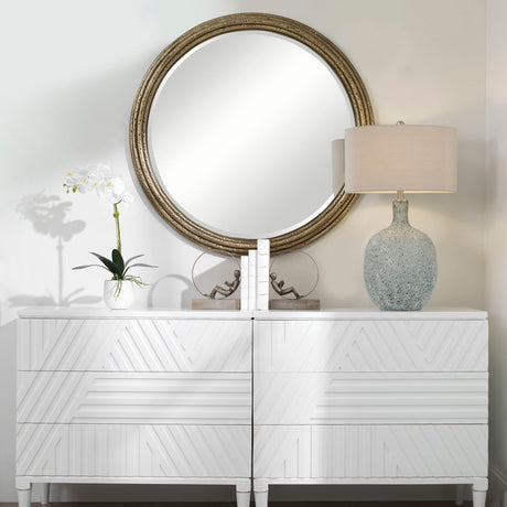 Spera Round Mirror - Gold by Uttermost - View 2