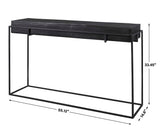 Telone Modern Console Table - Black by Uttermost - View 5