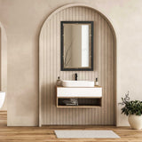 Bach Rectangle Mirror Walnut & Brass - Gold / Dark Brown by Uttermost - View 2