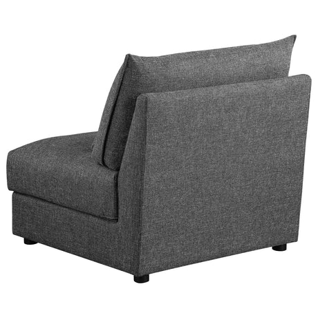 Tomasina Black 6-Piece Upholstered Modular Sectional - sold by Home Elegance USA