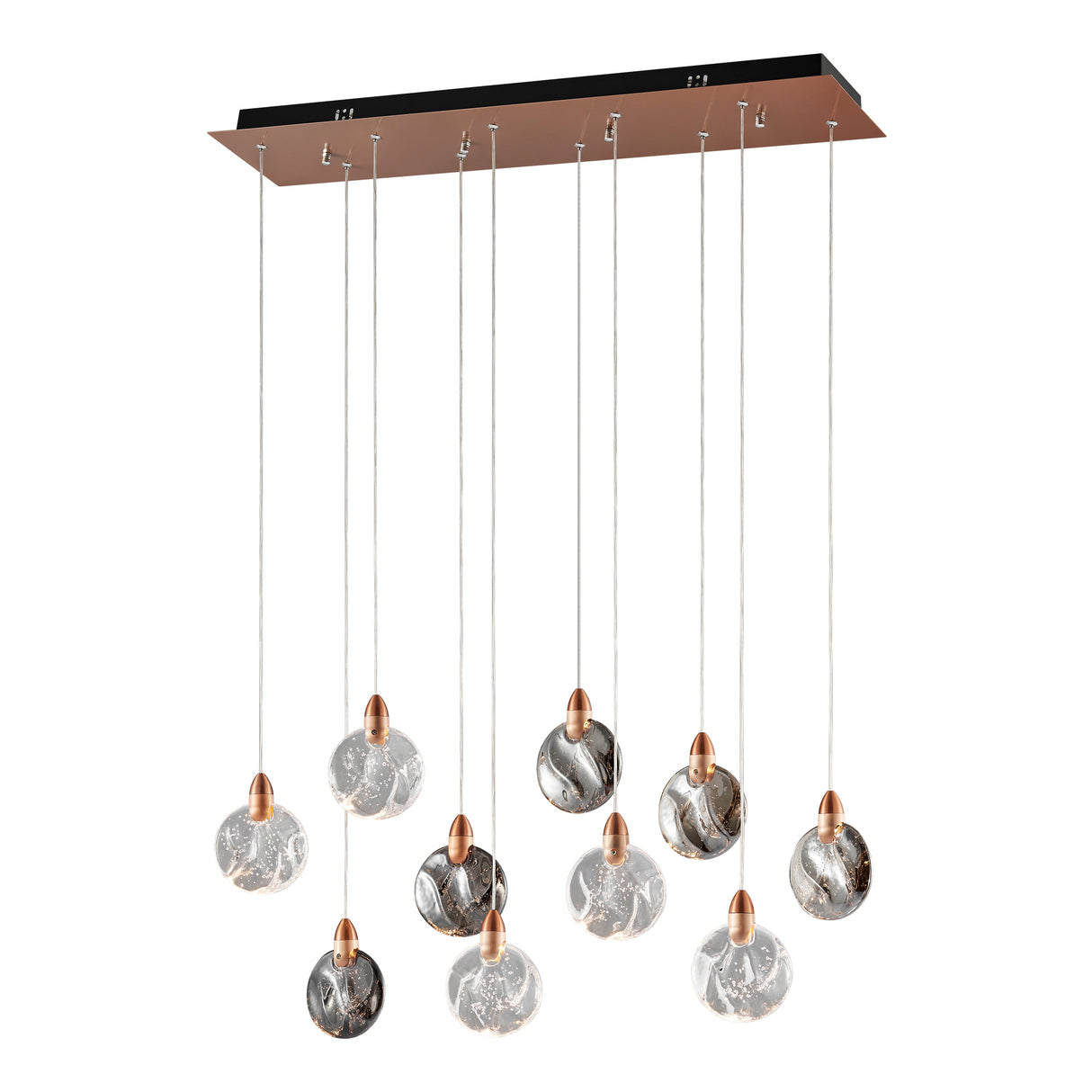Lustre Rectangular Chandelier // Bronze  | Finesse - Home Elegance USA