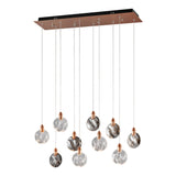 Lustre Rectangular Chandelier // Bronze  | Finesse - Home Elegance USA