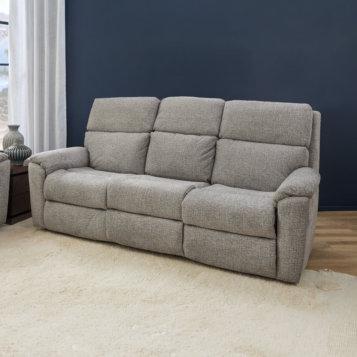 Porter Transitional Power Reclining Sofa With Console & Power Headrests & Lumbar | Flexsteel