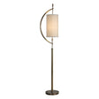 Balaour Floor Lamp Antique Brass - Light Brown / Beige by Uttermost - View 1