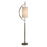 Balaour Floor Lamp Antique Brass - Light Brown / Beige by Uttermost - View 1