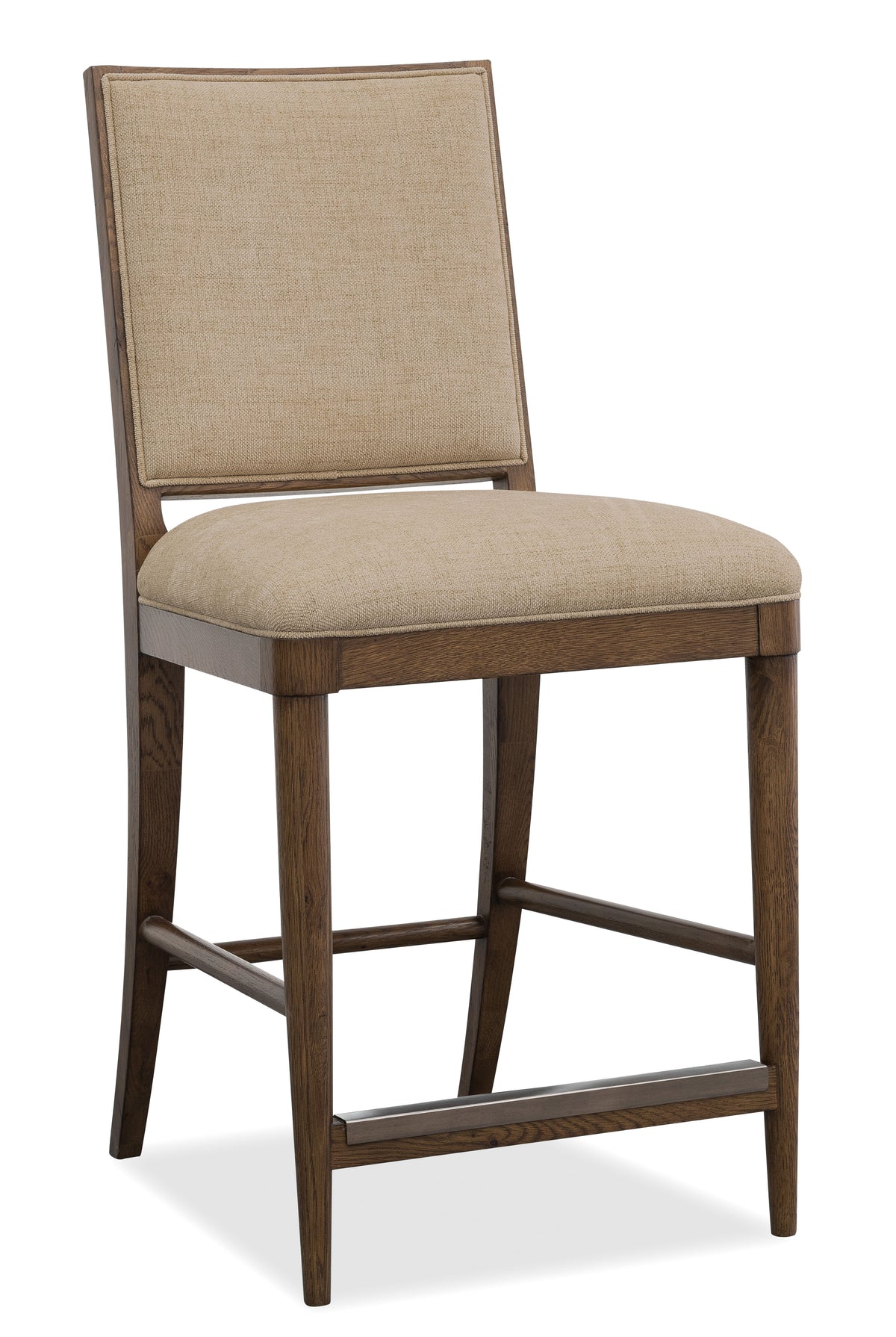 Cashiers Counter Chair Chestnut / Willarae Cashew - Dark Brown / Beige by Hooker Furniture - View 1