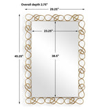 Twist It Mirror Antique Brass - Gold by Uttermost - View 7