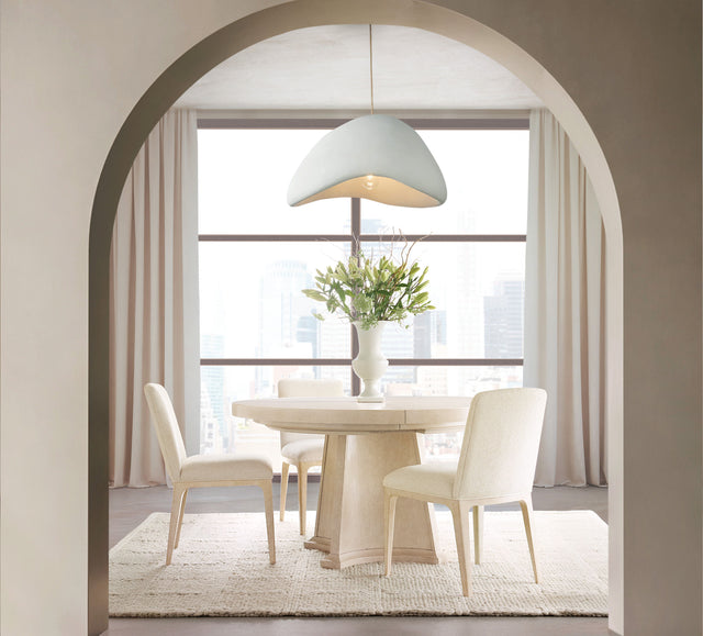 Westwood Round Dining Table With One 20" Leaf - Beige by Hooker Furniture - View 2