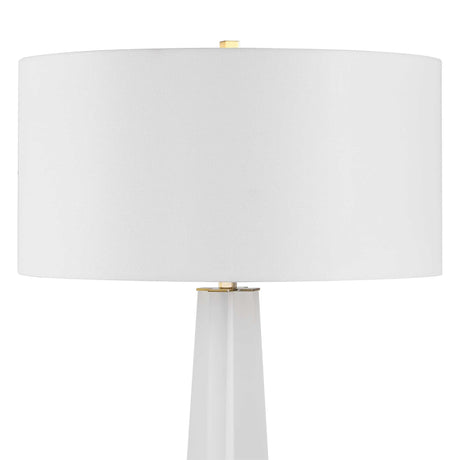 Rosin Floor Lamp - White by Uttermost - View 9