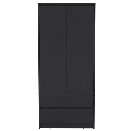 Lewes 2 Piece Bedroom Set, Dresser + Armoire, Black - sold by Home Elegance USA