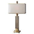 Caecilia Glass Table Lamp Amber - Yellow / White by Uttermost - View 1