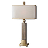 Caecilia Glass Table Lamp Amber - Yellow / White by Uttermost - View 1