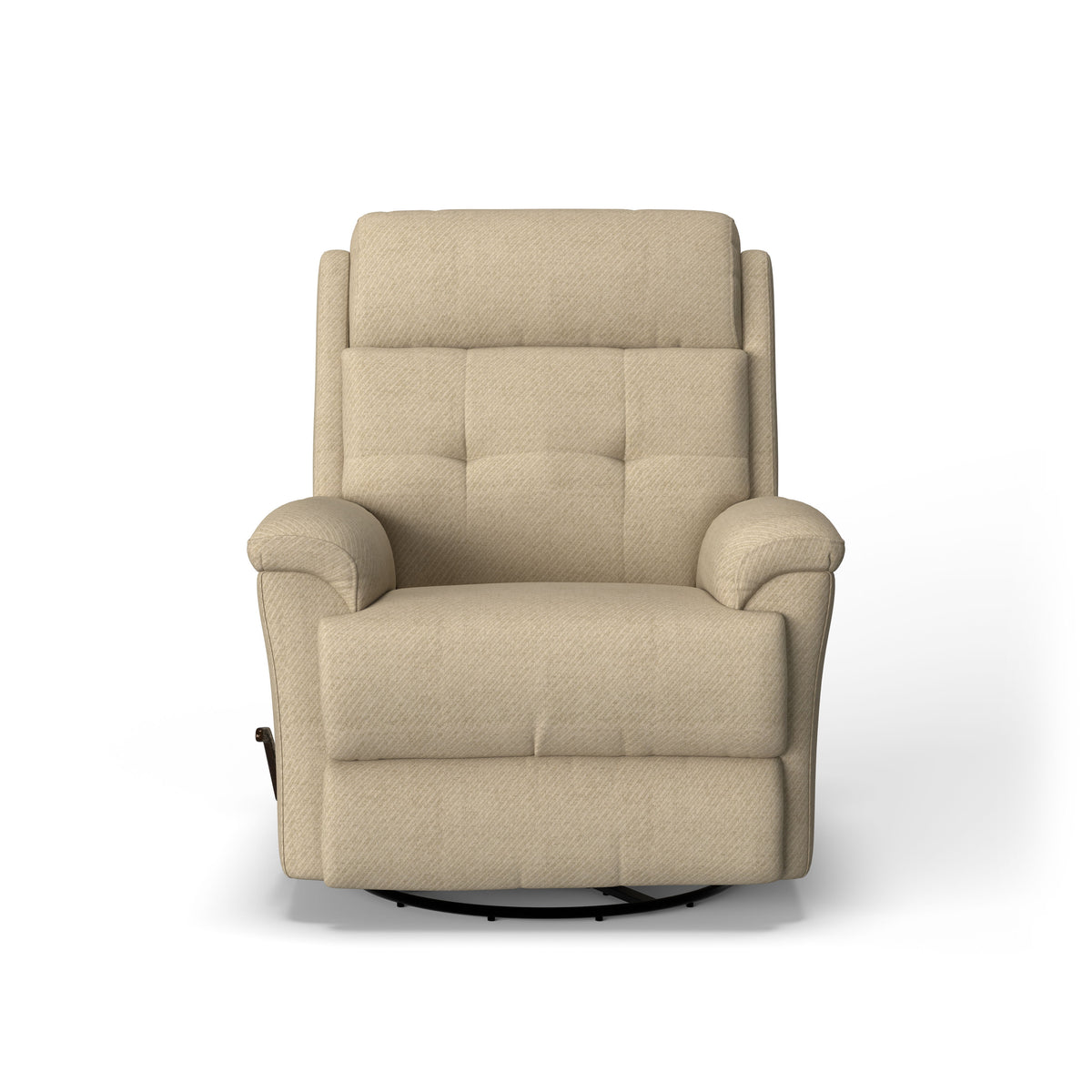 Sophisticated Transitional Fabric Swivel Gliding Recliner | Flexsteel