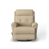 Sophisticated Transitional Fabric Swivel Gliding Recliner | Flexsteel