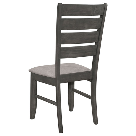 Dexter Grey and Dark Grey 5-piece Rectangular Dining Set - sold by Home Elegance USA