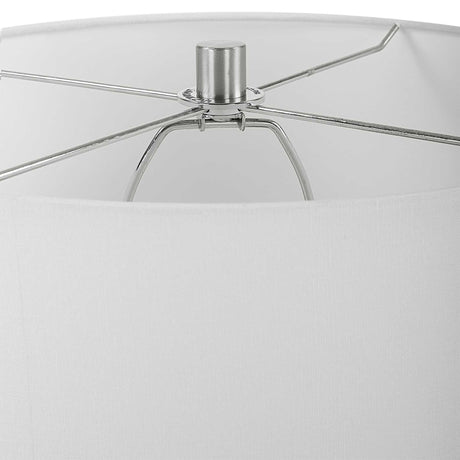 Imperia Aqua Gray Table Lamp - Silver by Uttermost - View 5