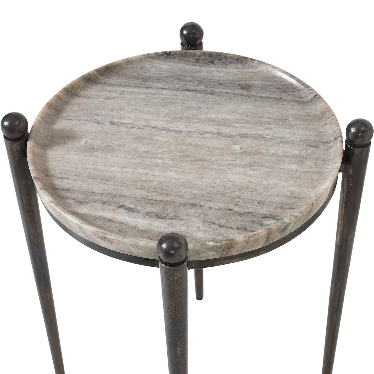 Nahunta Accent Table Dark Bronze / Gray - Dark Brown / Gray by Uttermost - View 4