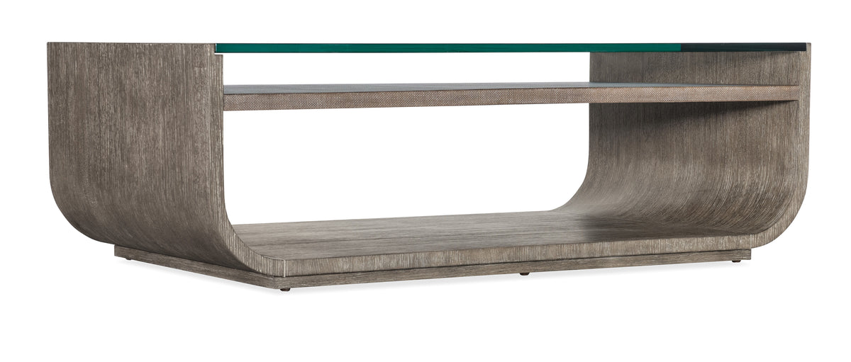 Modern Mood Rectangle Coffee Table - Dark Brown / Dark Gray by Hooker Furniture - View 1