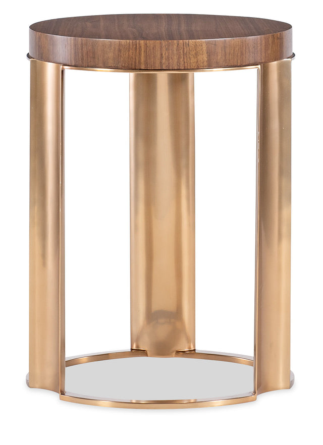 Eleana Accent Table Medium Wood / Gold - Dark Brown / Gold by Hooker Furniture - View 1