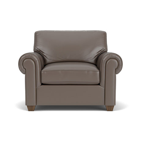 Carson Leather Chair, Nailhead Trim | Flexsteel