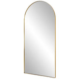Crosley Arch Mirror Antique Brass - Yellow by Uttermost - View 4