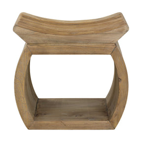 Connor Elm Accent Stool - Light Brown by Uttermost - View 1