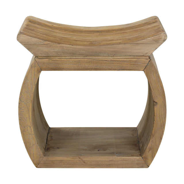 Connor Elm Accent Stool - Light Brown by Uttermost - View 1