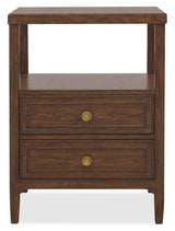 Cashiers Small Nightstand Chestnut - Dark Brown by Hooker Furniture - View 2