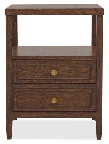 Cashiers Small Nightstand Chestnut - Dark Brown by Hooker Furniture - View 2