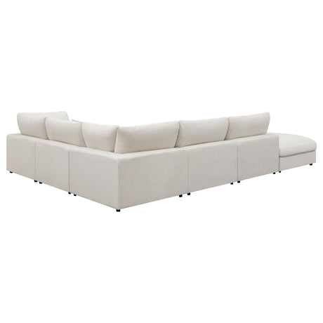 Rhette Beige 6-piece Upholstered Sectional with Reversible Cushions - sold by Home Elegance USA