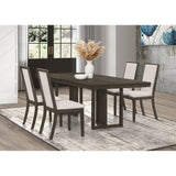 Glenmoor Beige and Dark Grey 5-piece Dining Table Set