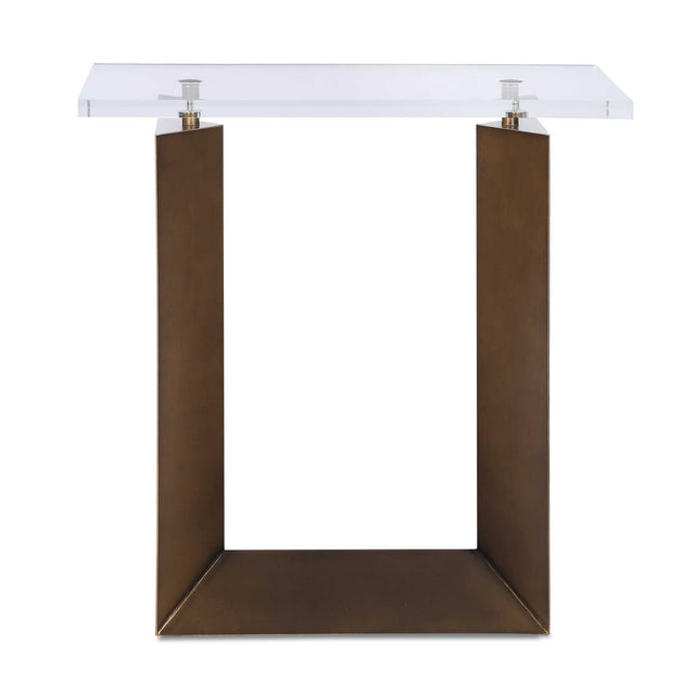 McElroy Modern Side Table - Bronze by Uttermost - View 1