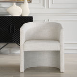 Encompass White Fabric Dining Chair by Uttermost - View 2