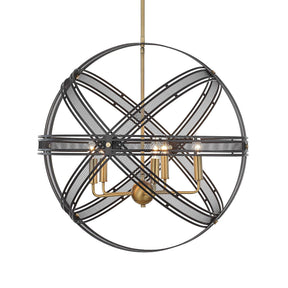 Spherical 5 Light Pendant - Bronze / Black by Uttermost - View 1