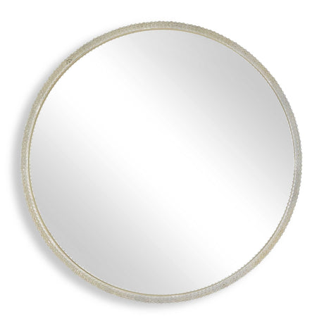 Break The Ice Round Mirror Gold - Silver by Uttermost - View 1