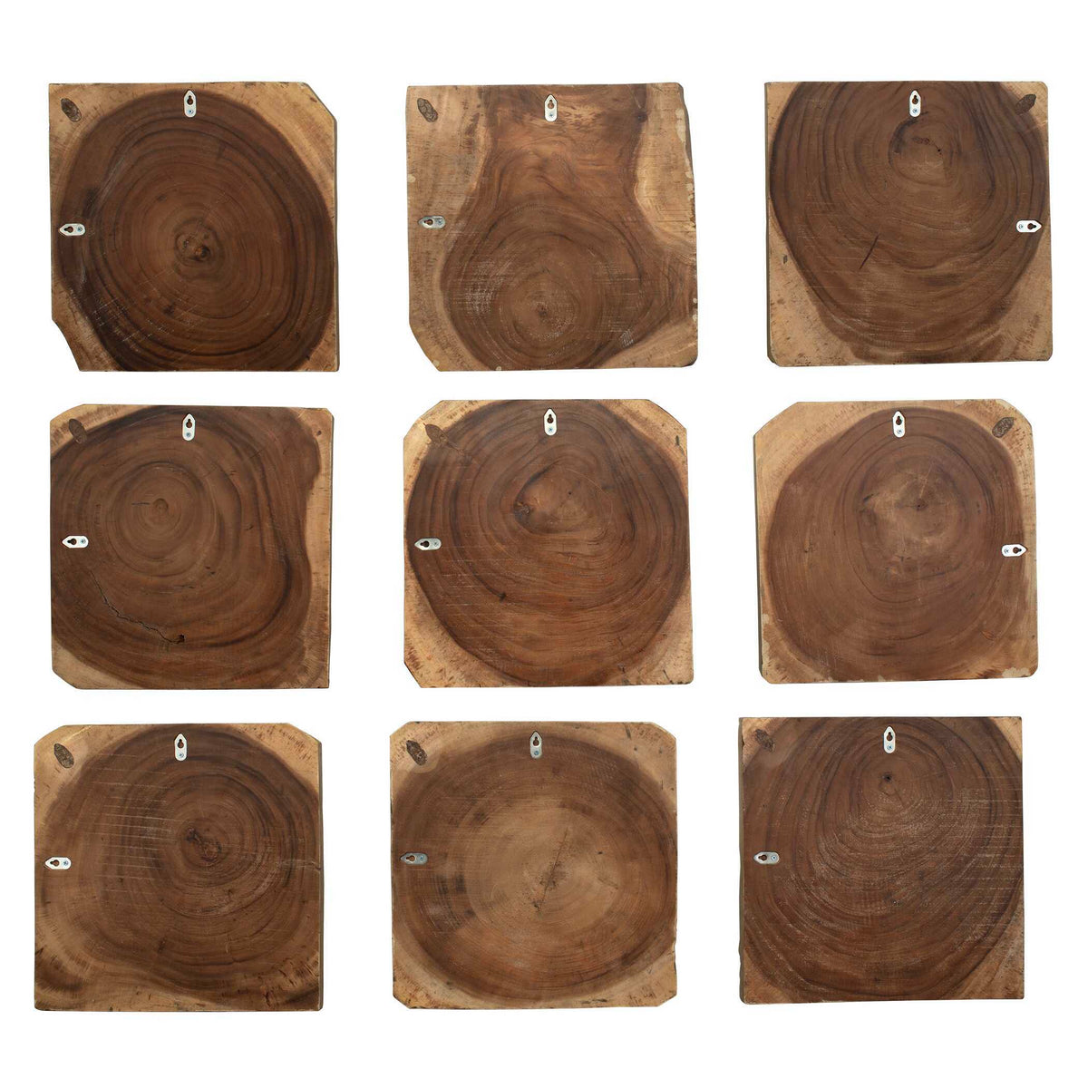 Ignite Wood Wall Decor (Set of 9) Black / Woodtone - Black / Light Brown by Uttermost - View 4