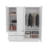 Armoire Ron, Bedroom, White - sold by Home Elegance USA