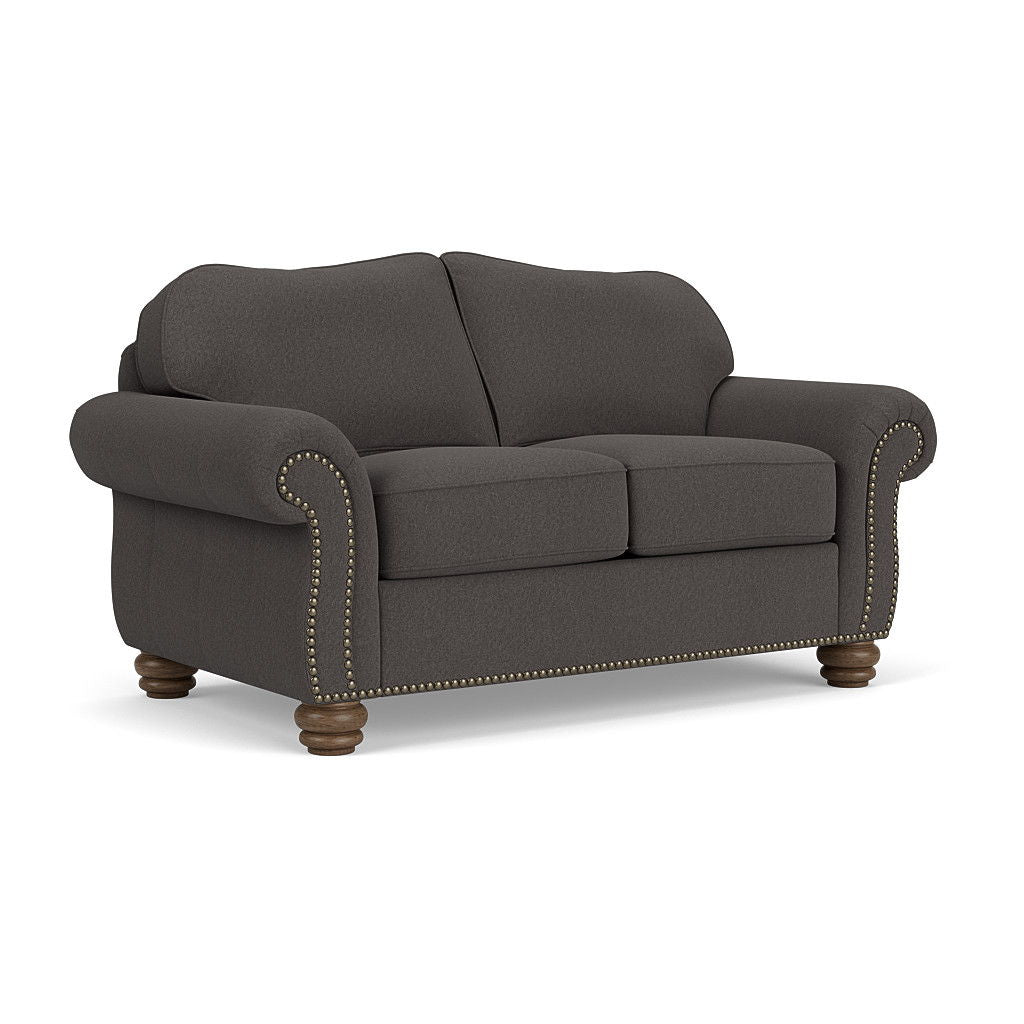 Bexley Leather Loveseat, Nailhead Trim | Flexsteel